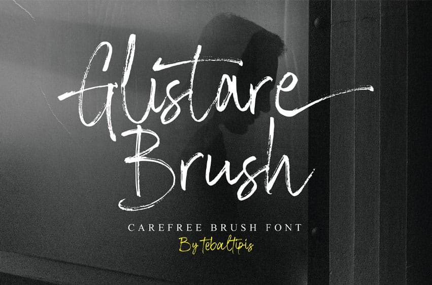Glistare Brush Font