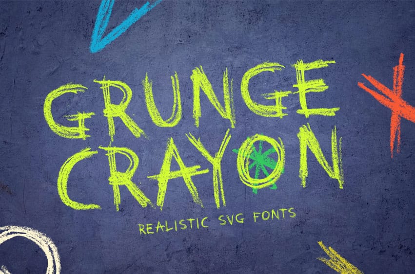 Grunge Crayon Font