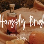 Hanseply Brush Font