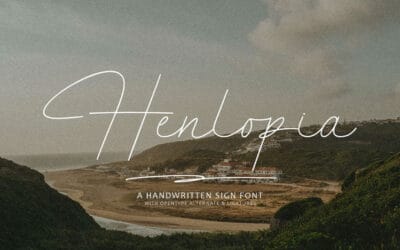Henlopia Sign Font