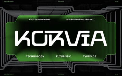 Korvia Futuristic Font