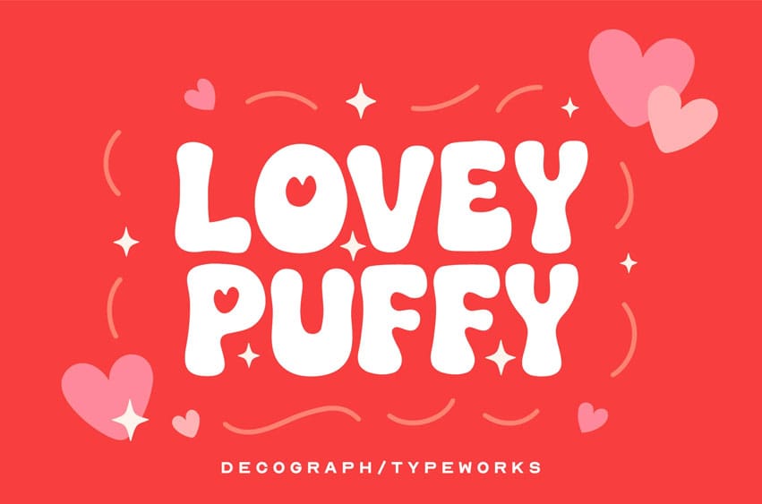 Lovey Puffy Font