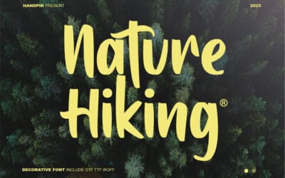 Nature Hiking Font
