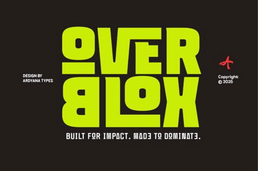 Overblox Regular Font