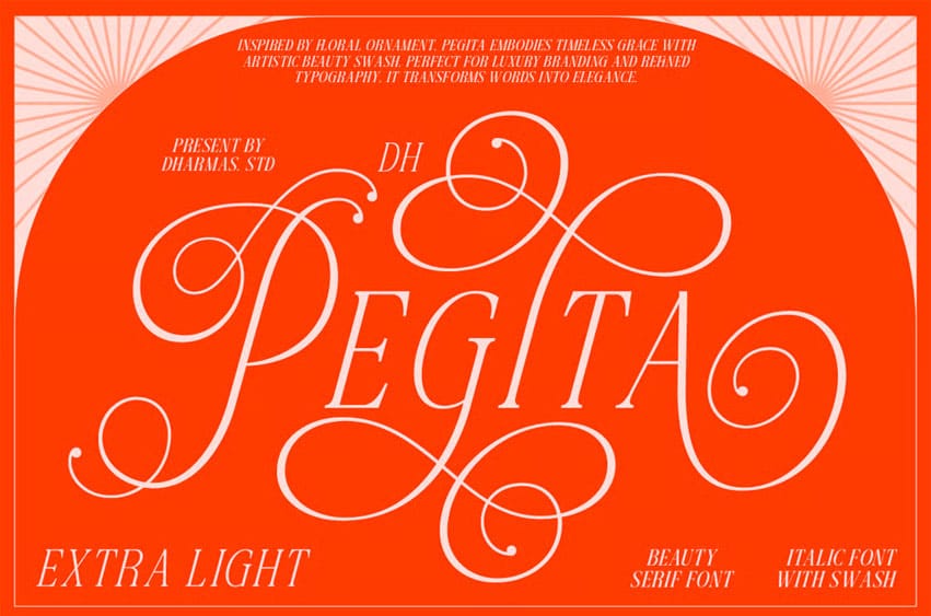 Pegita Extra Light Font