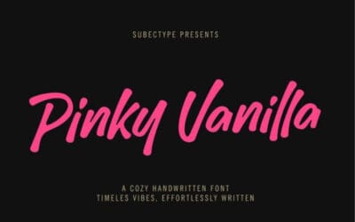 Pinky Vanilla Font