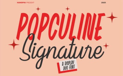 Popculine Signature Font