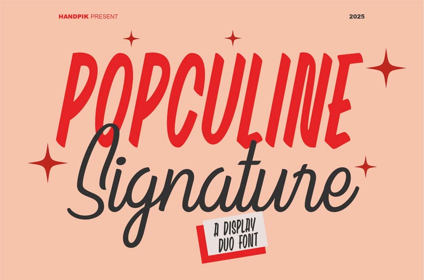 Popculine Signature Font