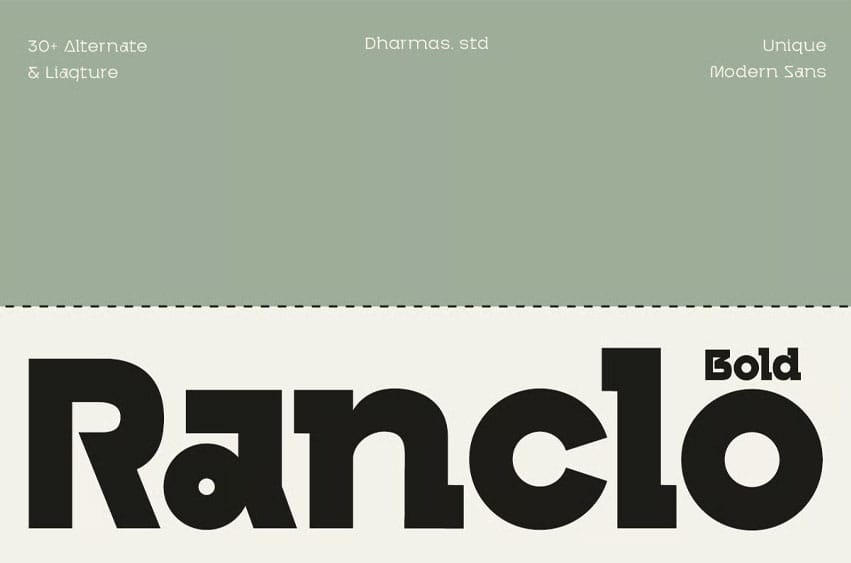 Ranclo Bold Font