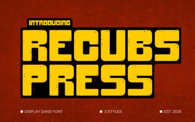 Recubs Press Font