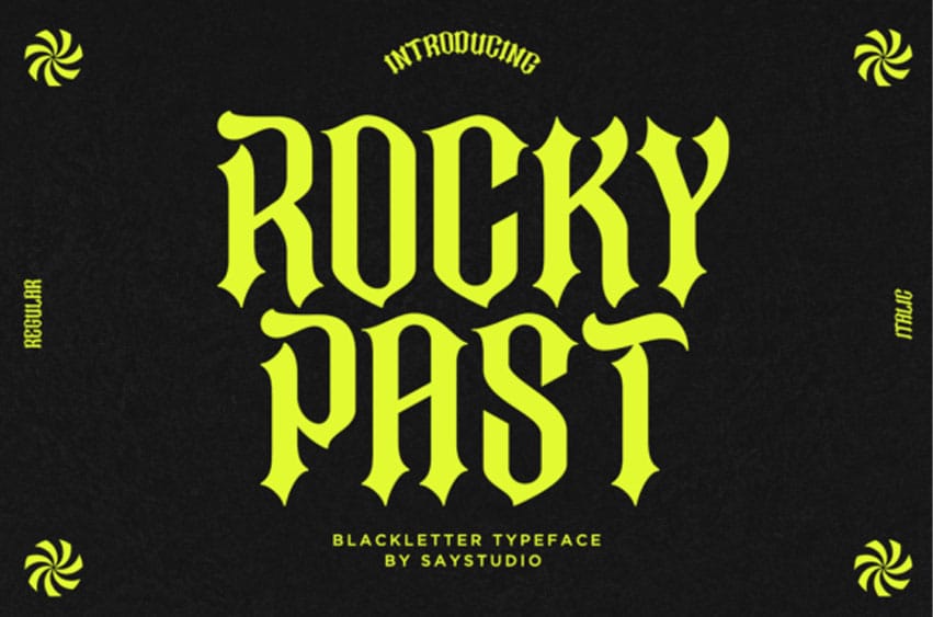 Rocky Past Font