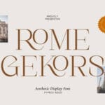 Rome Gekors Font