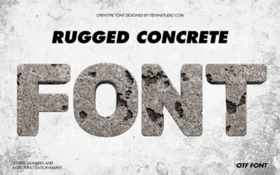 Rugged Concrete Font