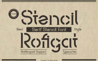 Stencil Rofigat Font