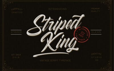 Striped King Font