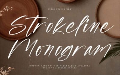 Strokeline Monogram Font