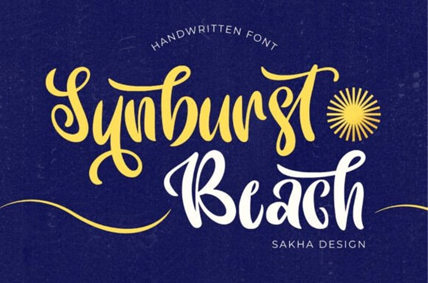Sunbrust Beach Font
