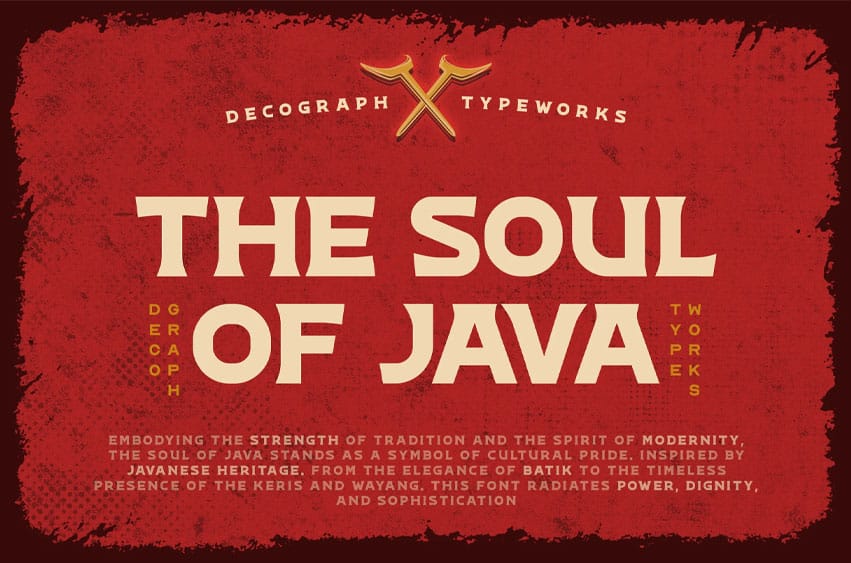 The Soul of Java Font