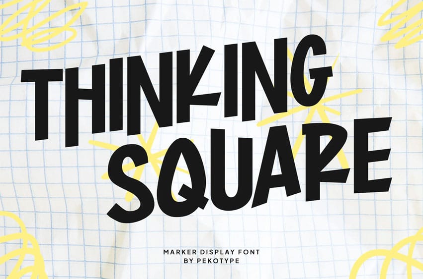 Thinking Square Font