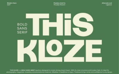Thiskloze Font