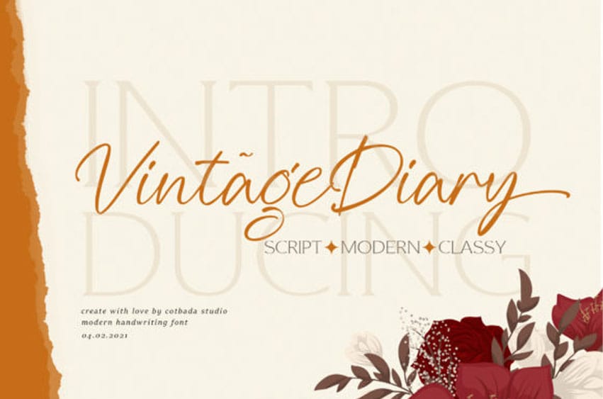 Vintage Diary Font