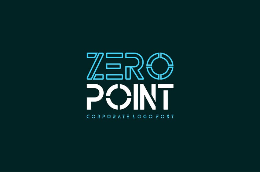 Zero Point Font