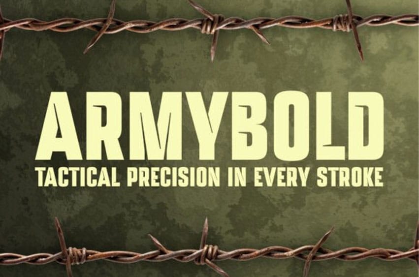Armybold Font