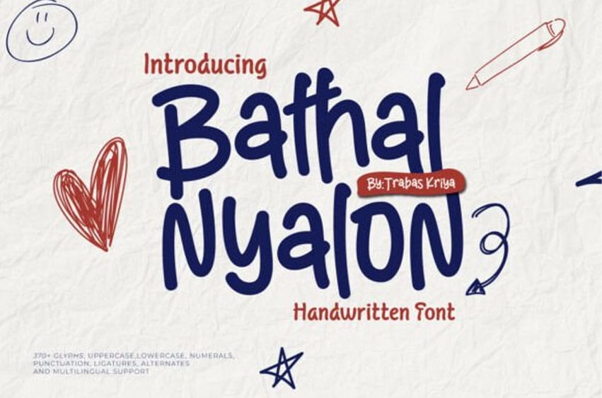 Bathal Nyalon Font