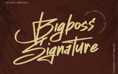 Bigboss Signature Font
