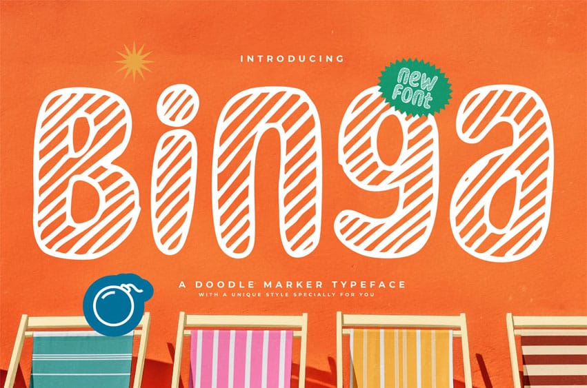 Binga Doodle Font