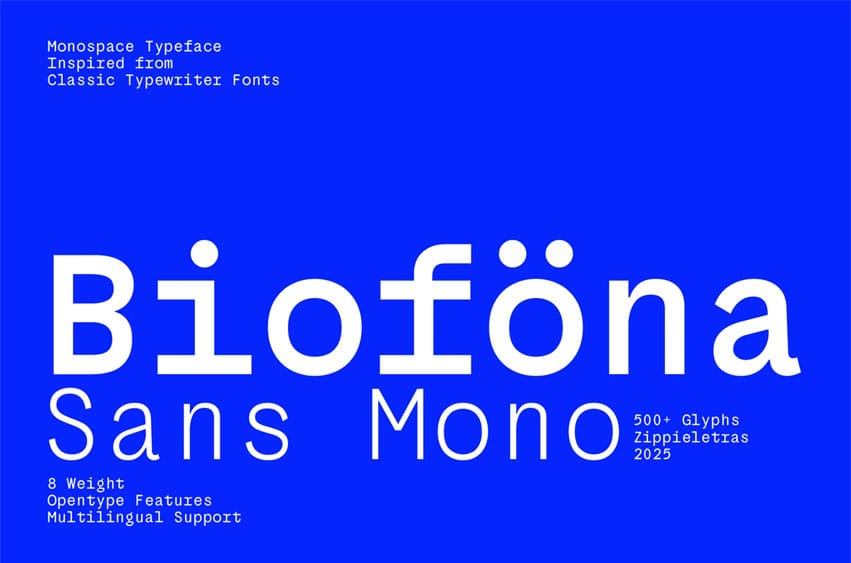 Biofona Sans Mono Font