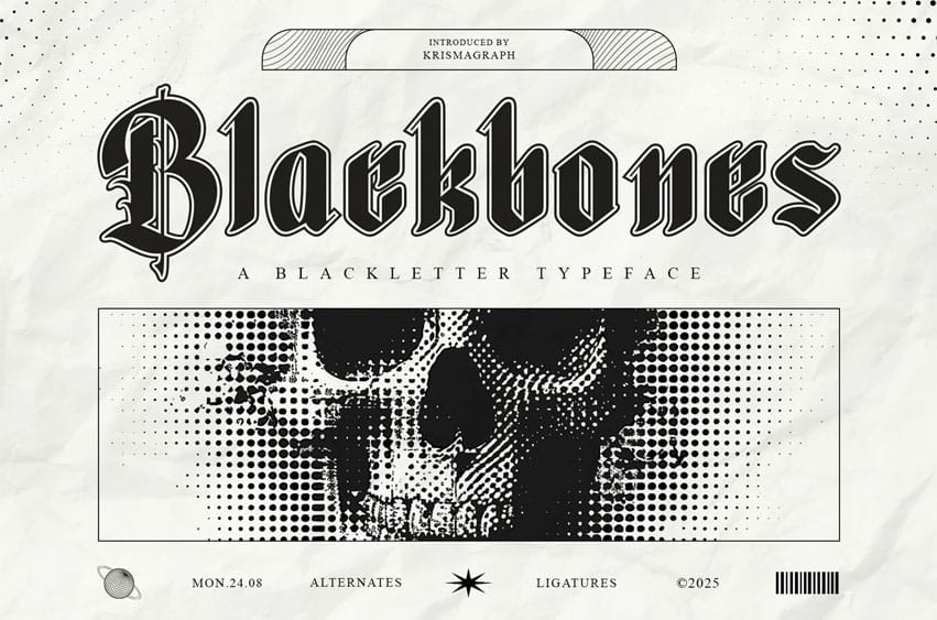 Blackbones Font