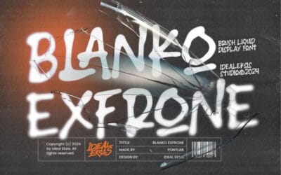 Blanko Exfrone Font