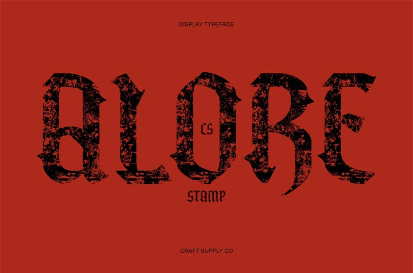 CS Alore Stamp Font