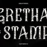CS Gretha Stamp Font