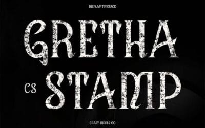 CS Gretha Stamp Font