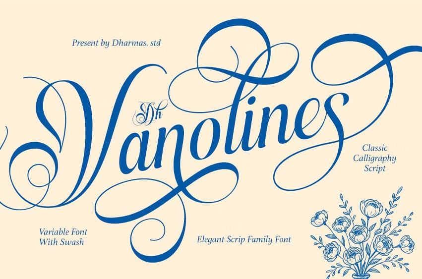 Dh Vanolines Font