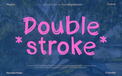 Double Stroke Font