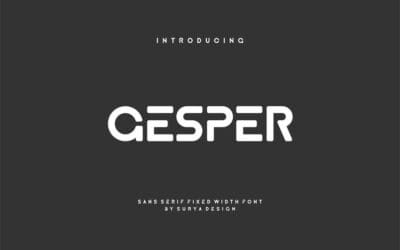Gesper Font