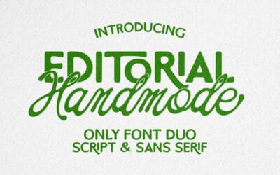 Handmode Editorial Font