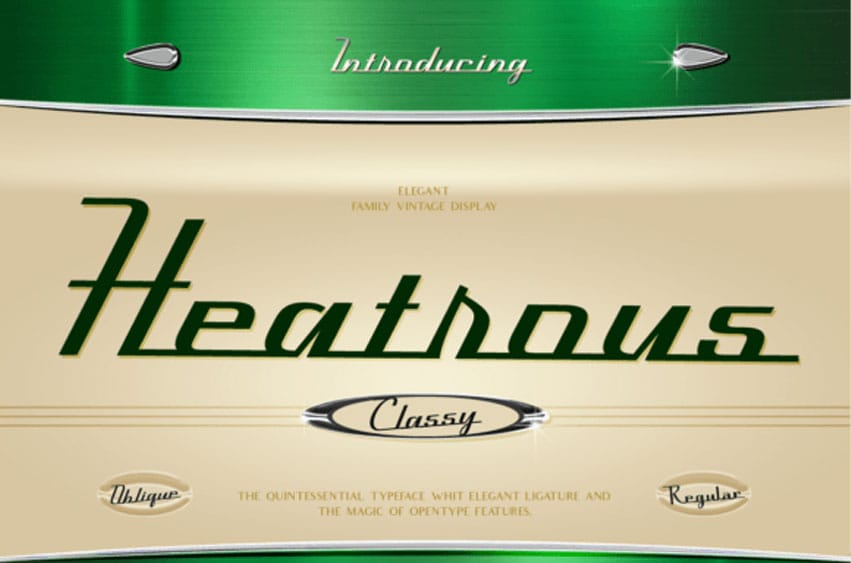 Heatrous Font