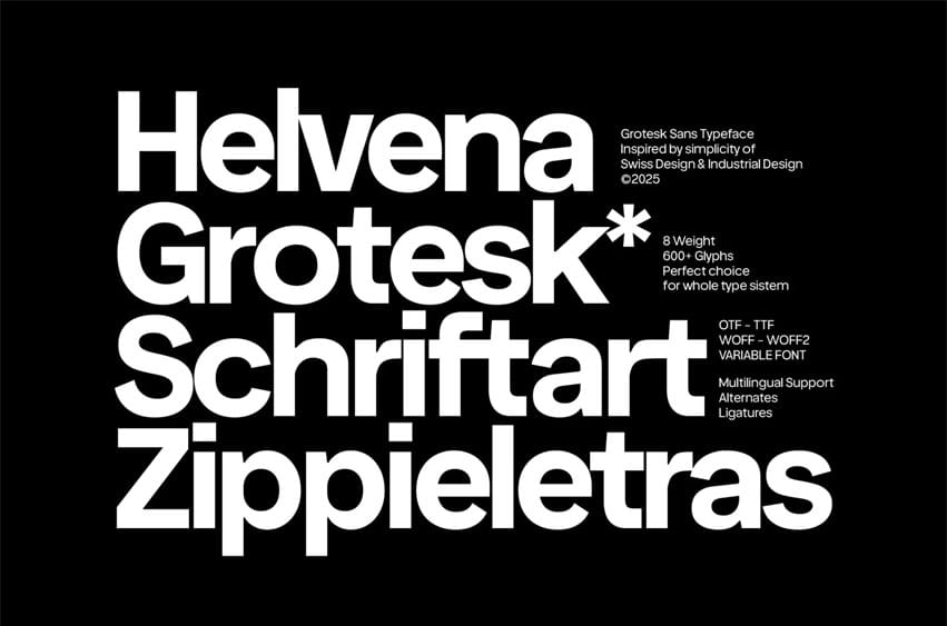 Helvena Grotesk Font