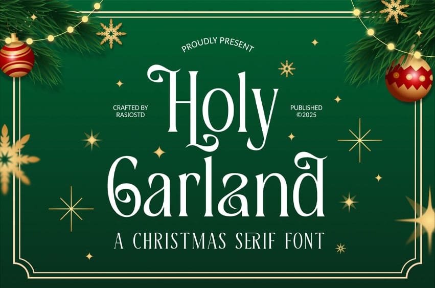 Holy Garland Font