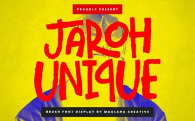 Jaroh Unique Font