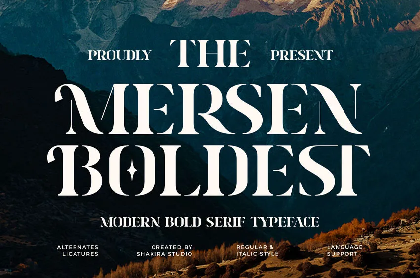 Mersen Boldest Font