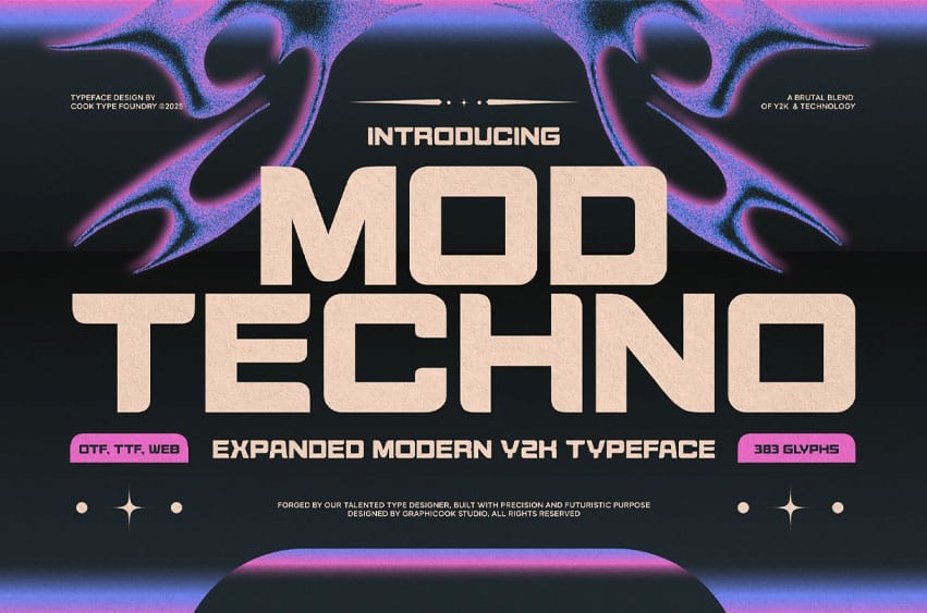 Modtechno Font