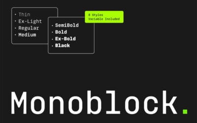 Monoblock Font