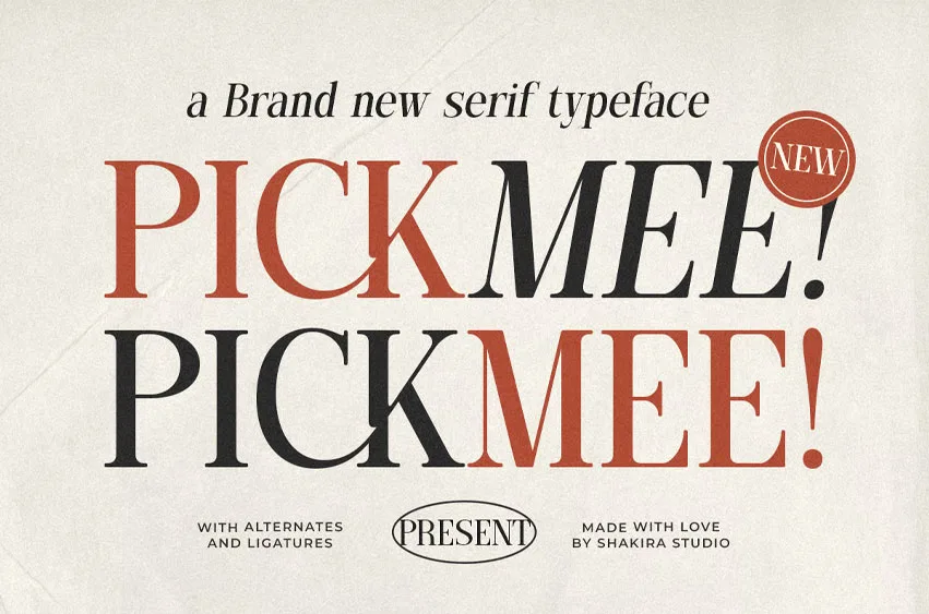 PickMee Font