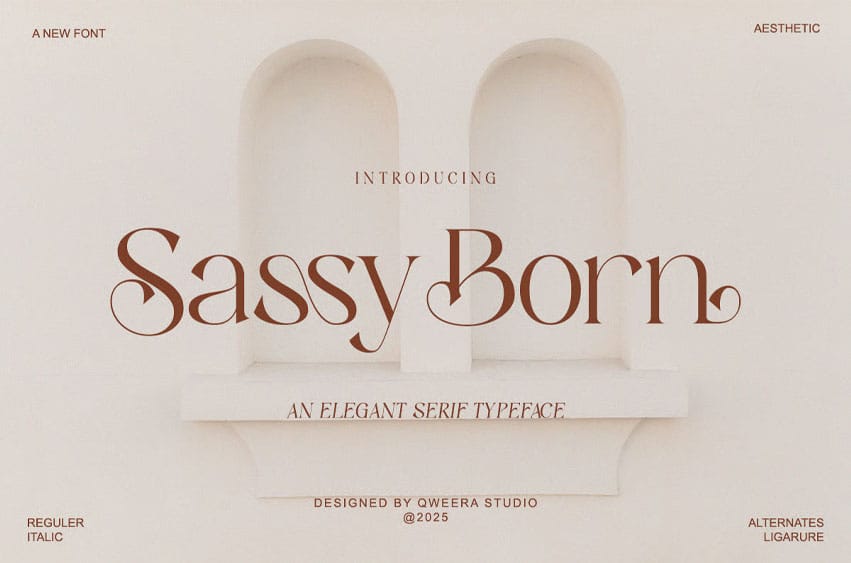 Sassy Born Font