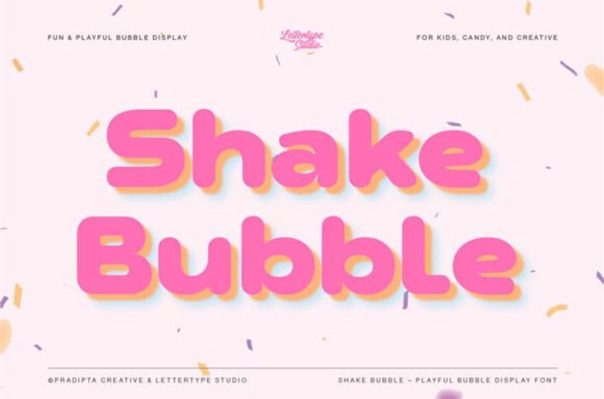 Shake Bubble Font